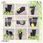 high quality round square paint wood flowerpot pot