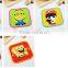 Cartoon Square Silicone Heat Pads Tea Cup Coaster