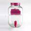 Circleware Colorful 5L Yorkshire Glass Beverage Drink Dispenser