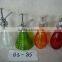 High Quality Colored Glass Soap Dispenser Vintage Mason Jar Pump