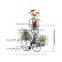3-Tiered Scroll Decorative Metal Garden Patio Standing Plant Flower Pot Rack Display Shelf Holds 3-Flower Pot stand