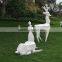 Fiberglass garden reindeer mascot