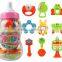 Cartoon 9pcs Plastic rattle toys for babies