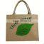 Christmas fashion tote bag made by jute fabric recycling