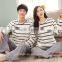 Hot sale couple lovers sleep wear mature sleeping wear for winter comfortable pajamas