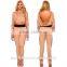 lady khaki beige banded high waisted skinny pants