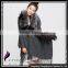 CX-B-P-53B Fox Fur Trim Collar Wholesale Pashmina Shawl