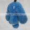 Myfur New Blue Real Copenhagen Mink Fur Rabbit Keychain Cheap Factory Price Car Accessory Keychain