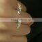 Rhinestone Angle Wing Gold Stack Band Midi Finger Knuckle Ring Jewelry
