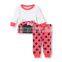 China wholesalers cow print long sleeve child christmas pajamas