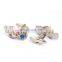 Jewel Encrusted Rhinestone Slipper Shirt Men Cufflinks