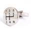 Hot Sale Silver Car gears Men Cufflinks