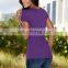2016 Baiyimo china manufacturer Sexy women short sleeve V Neck shirt, casual fashion slim Fit t shirt cotton, tops