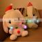 HI CE best selling light up musical plush toys long ear plush stuffed rabbit toy for sale