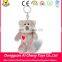 Cute 10cm lovely bear keychain toy with metal keyring can custom logo