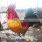 KAWAH Life-Size Animal Statue Rubber Material Realistic Rooster Model For Sale