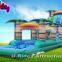 Commercial inflatable splash water slide with pool