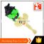 Holloween witch skull head bat handle detector flashing light up wand with music