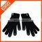 Custom black smart promotion knit touch screen gloves
