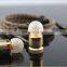 Braided wire Metal Super bass HIFI earphones for mobile phones