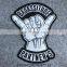 No minimum Custom embroidered club motorcycle patches for vest and jackets