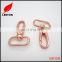 Factory supply shiny rose gold swivel snap hook for handbag