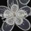 100%polyester beaded flower lace trim for decorative