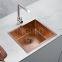 951243 HIGOLD PVD Rose Gold Nano SUS 304 Stainless Steel Handmade Sink Single Bowl R10 1.2mm 500x450x220mm