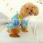 Warm velvet Pet dog Clothes embroidery lapel Denim jacket coat Air cotton overcoat puppy