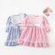2020 Autumn toddler dress New Girl's Sweet Plaid Dress Korean Lace Vest Plaid 2-Piece Set kids dresses for girls