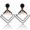 Simple New rhombus Earrings Multi-layer alloy Winding Geometric Small Stud for Women Girl Party Jewelry fashion