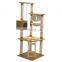 Diy Wood Floor To Ceiling Climbing Play Indoor Cat Tree Towers House Products For Large Cats