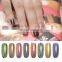 Peacock Nail Art Holographic nail  glitter Chrome powder coating