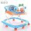 High quality Plastic baby doll learning walker with swivel wheels for sale