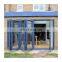 Economical frameless sliding folding glass curtain style balcony partitions doors