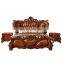 antique luxury solid wood royal master bed room furniture bedroom set