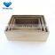 Customized size and color wooden small useful industrial  storage crate set of 3