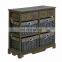 Modern Home Cabinet Storage Unit Furniture Kitchen Drawers Brown Wooden Chest