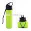 Cheap Price Eco Friendly BPA Free Silicone Foldable Water Bottle