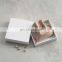PandaSew Luxury Custom Logo White Paper Jewelry Packaging Box for Bracelet Pendant Gift with Microfiber Jewelry Pouch