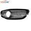 Diamond radiator front bumper mesh hood grille for Mercedes Benz C class W205 basic model 2015-2018