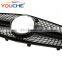 Diamond front bumper grille mesh for Mercedes Benz E class W212 pre facelift 2010-2013 ABS grill