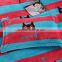 China thick high quality red stripe flannel king size comforter sets cat print bedding set