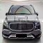 Auto body kits including front rear bumper assembly grille hood for Mercedes Benz Vito change to GLS Maybach type