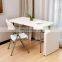 portable white rectangular plastic party dining foldable table outdoor banquet bbq camping picnic folding table