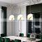 Nordic Simple Personality Glass Ball Chandelier Bedroom Bedside Restaurant Bar Counter LED Pendant Light