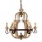 French vintage wood personality art wood chips baked curved gourd decorative creative pendant lights chandelier