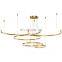 Modern Simple Design Acrylic Ring Pendant Light Lamp Hanging Multi-circular LED Circle Ring Chandeliers & Pendant Lights