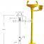 Wholesale Safety Industrial Carbon Steel Eye Wash Equipment Safety Stand Eyewash