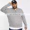 Cotton Polyester Sweat Shirt Winter Plus Size Sweat Shirt In Solid Color Oversized Sweatshirt Zipped Hoodie
